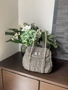 アンテプリマ　2way ワイヤーバッグ　ターンロック　シルバー 美品♡アンテプリマ ターンロック 2way ワイヤー ショルダーバッグ