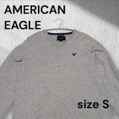AMERICAN EAGLEアメリカン・イーグル グレー Vネック ニット S