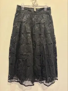 HARDY NOIR未着用フレアレーススカートのサムネイル