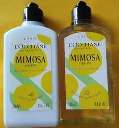 ロクシタンミモザ　パフュームドボディミルク　シャワージェル