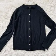 theory luxeウールカーディガン 黒 038 ニットのサムネイル