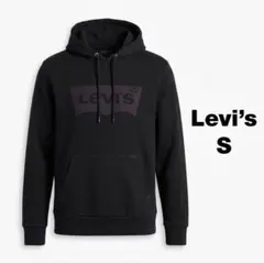 Levi’sリーバイス ビッグロゴ スウェット パーカー S 黒 165/84Aのサムネイル