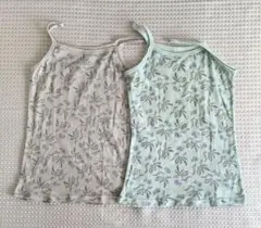新品　女の子　花柄タンクトップ 120サイズ 2枚セット