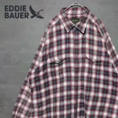 ★マイワシ様専用★　エディーバウアー チェック柄 長袖シャツ スナップボタン