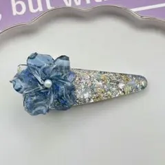 ハンドメイドレジン　ヘアクリップ