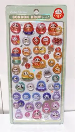 【正規品】ボンボンドロップシール　和柄　新作　だるま