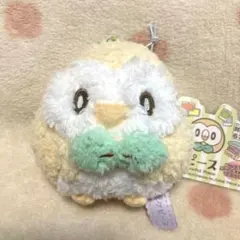 ポケピース　モクロー　ぬいぐるみ ボールチェーンマスコット　ポケットモンスター