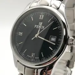 美品・稼働 FENDI 210G メンズ シルバー クォーツ 腕時計のサムネイル