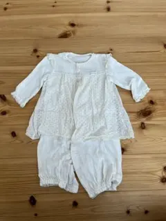 日本製　オーガニックコットンロンパース　50〜70センチ　美品