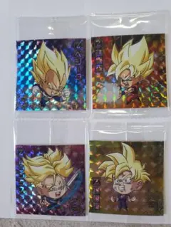 ドラゴンボール超戦士シールウエハース超超絶感謝の10周年2大親子GR 4枚セット