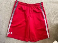 UNDER ARMOUR レッドパンツ LG（L）