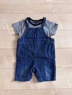 COMME CA ISM デニムロンパース セット80cm