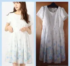 LODISPOTTO ひらひらROSEパネルワンピース　ロディスポット