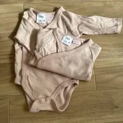 ZAPA ピンク ラップロンパース 1-3ヶ月　2枚セット