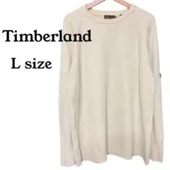 Timberland ティンバーランド コットン ニット L ライトベージュ