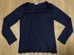 comfort basic 長袖 カットソー Lサイズ★黒 レース