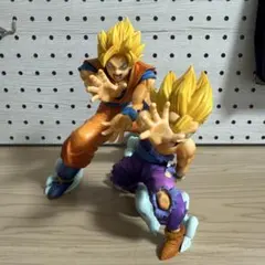 一番くじA賞ドラゴンボールフィギュア　孫悟空　孫悟飯　親子かめはめ波