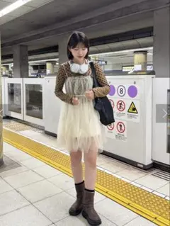 あのちゃん着用 grounds MOOPIE LACE LONG White - メルカリ