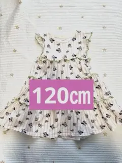 Littc しまむら　ディズニーストライプワンピース 120cm