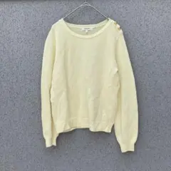 2427【SOUP】9号♡ サマーニット 長袖 クルーネック 日本製