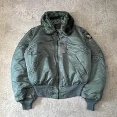 USA製 90s アルファ B-15D フライトジャケット M グリーン