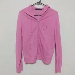 RALPH LAUREN ジップアップパーカー ピンク Mのサムネイル