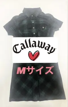 【かわいい❣️】Callaway チェック柄 レディースゴルフウェア　ゴルフ　M