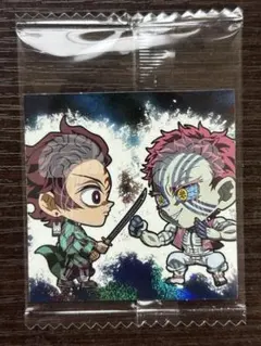 鬼滅の刃ディフォルメシールウエハース14★14-34SEC竈門炭治郎VS猗窩座