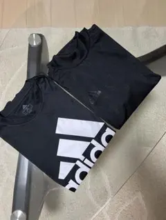 adidas アディダス Tシャツ 2枚セット 160 ブラック キッズ