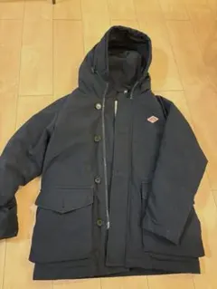 ダントン　ネイビー フード付き ダウンジャケット