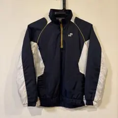 SSK 140㎝ ハーフジップジャケット ネイビー/ホワイト/ゴールド 野球