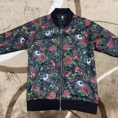 ドラッグハニー 総柄 ブルゾン ジャケット 薔薇 目玉 脳臓器 y2kのサムネイル