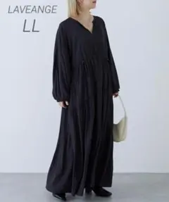LAVEANGE ウエストドロストワンピース LL