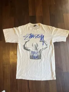 oldSTUSSY 90s 紺タグ おじさん teeシャツ m