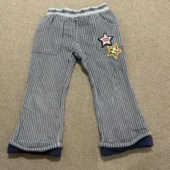 キッズ ストライプパンツ 100cm 星柄