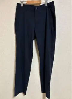 Golden Bear スラックス パンツ 黒 ストレッチシンプルメンズ79 Mのサムネイル