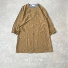 SHOO-LA-RUE/ノーカラーコート/F/ベージュ/綺麗め/春アウターのサムネイル
