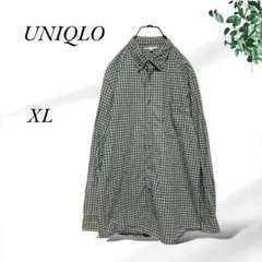 A440.ユニクロ オシャレシャツ XL マルチカラー チェック 定番シャツ