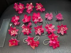 髪飾り　発表会　七五三　成人式　卒業式　ピンク