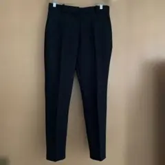 H&M ブラック ストレッチ　スラックス パンツ