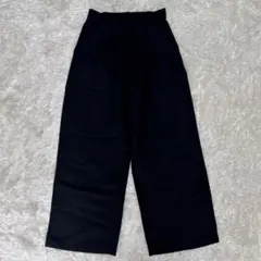 ジャーナルスタンダードレリューム ソフトリネンMIXセミワイドパンツ 36 黒