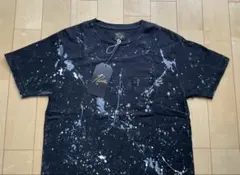 ニードルス charcoal別注 ペイント 刺繍ロゴ ポケットＴシャツＭ ニードルス charcoal別注 ペイント 刺繍ロゴ ポケットTシャツ M