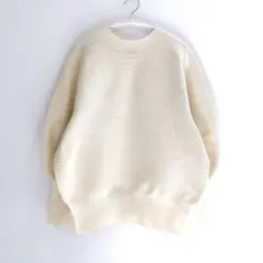 【未着用品】PLST プラステ　パフスリーブ　ボリュームスリーブ　ニット　白