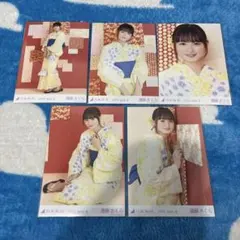 乃木坂46 生写真 遠藤さくら コンプ 2019 July 浴衣 座り 壁