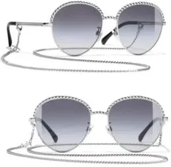 CHANEL シルバーグレー ストーン付き サングラス【レア】【人気色】【美品】 2026年最新】CHANEL カラー：グレイ系 サングラスの人気アイテム