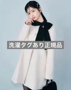 美品！！L.B CANDY STOCK]Aラインビジューリボンコート