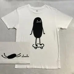 人気 グラニフ ビューティフルシャドー スケボー 半袖 Tシャツ 白 Mサイズ