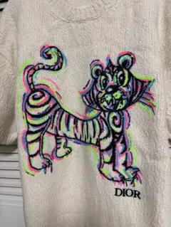 【正規品／美品】DIOR × KENNY SCHARFコラボ ニットTシャツのサムネイル