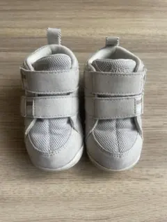 ASICS ベビー スニーカー グレー ベージュ 13.5cm