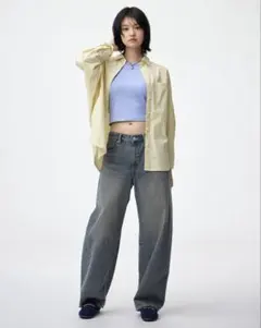 GU バレルレッグジーンズ XXL